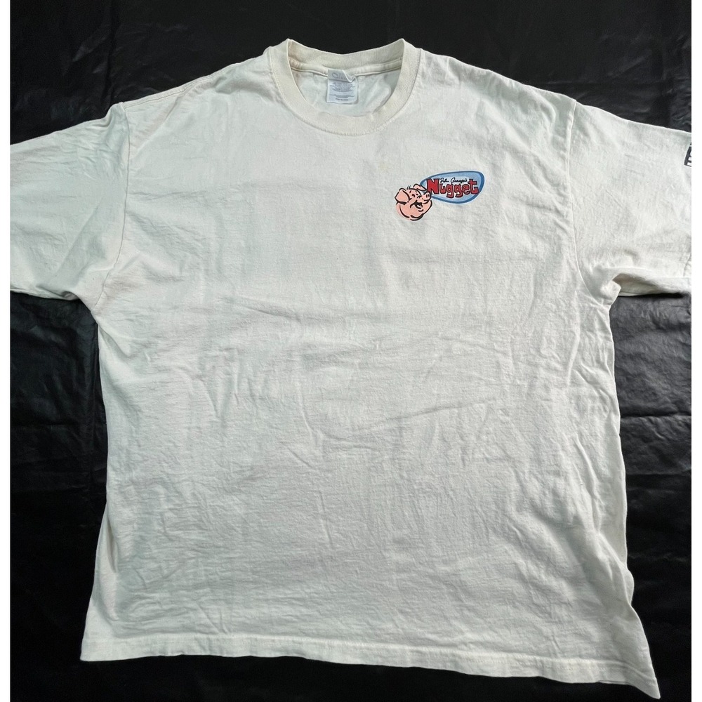 VTG 2005 Nugget Rib Cook Off Shirt Natural Mens XL John Ascuaga‎ Sparks Nevada